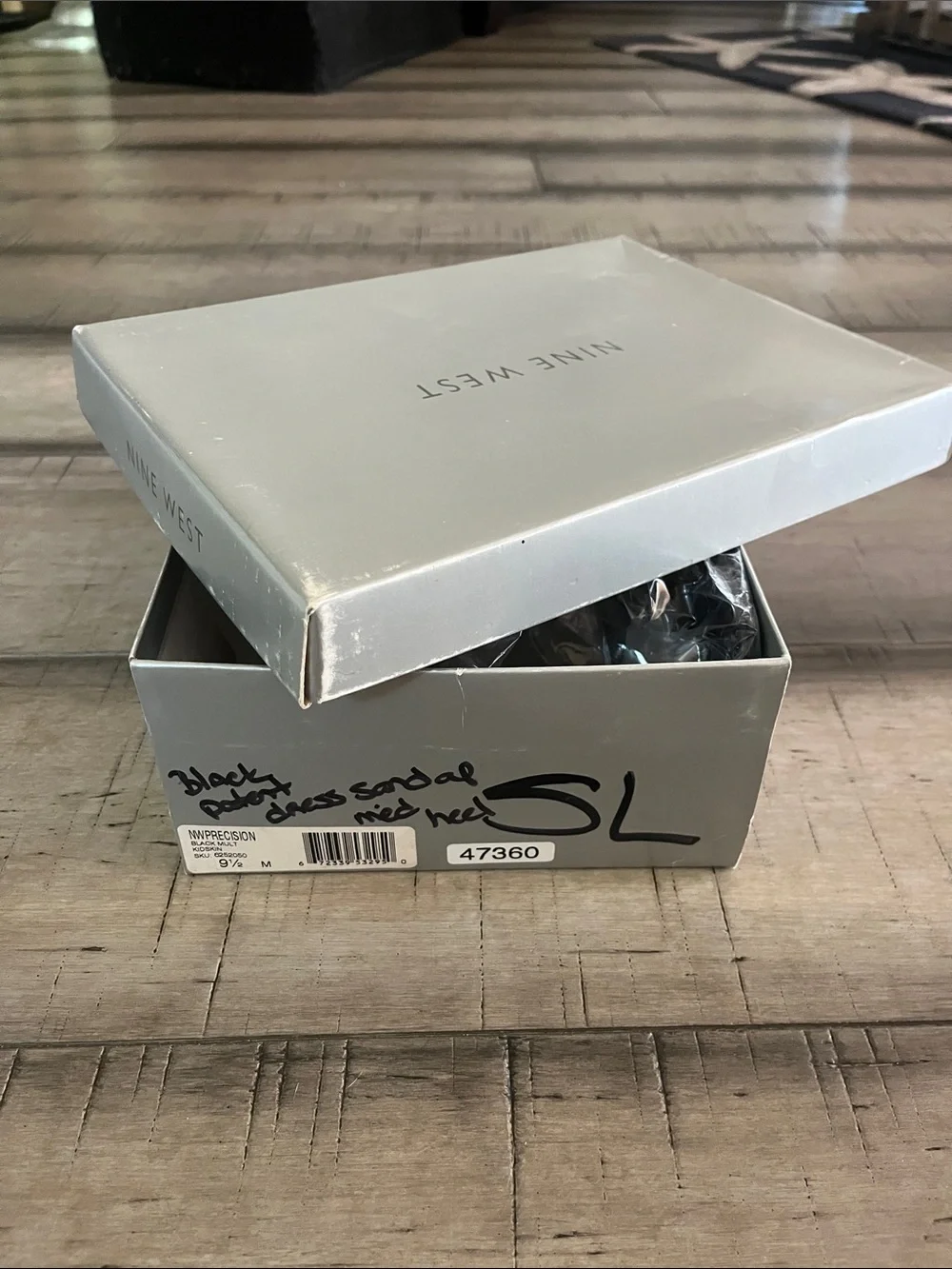 Nine West Black Dress Sandal in Box